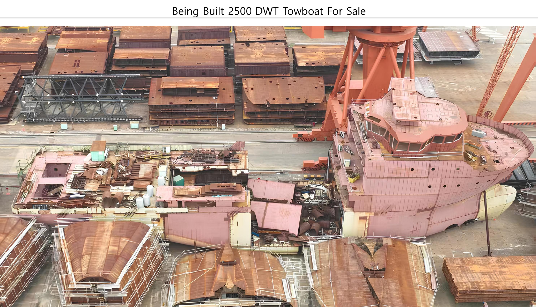 Being Built 2500 DWT Towboat